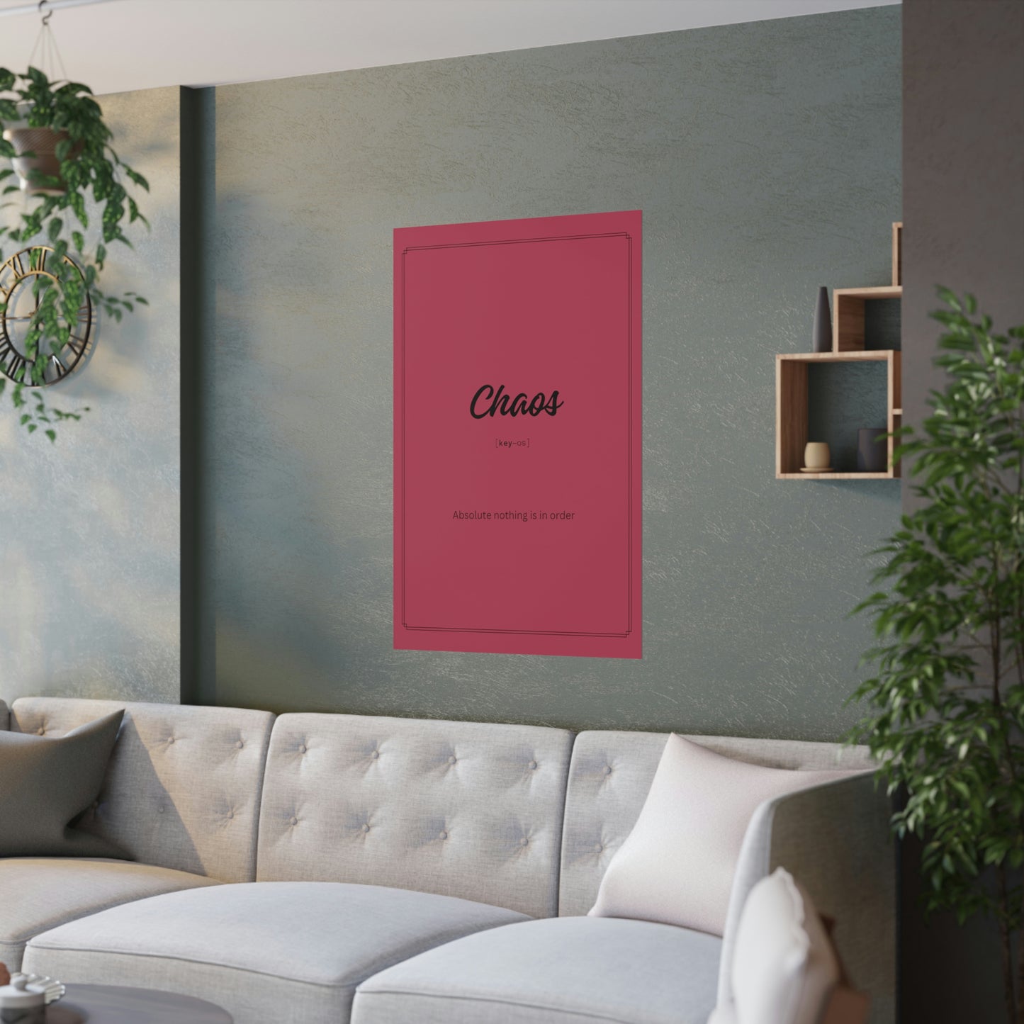 "Chaos" definition poster